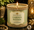Garden Within Reflection Candle - I Am Growing - Gold Rhinestone & Pearl Crown - Beauty for Ashes Global