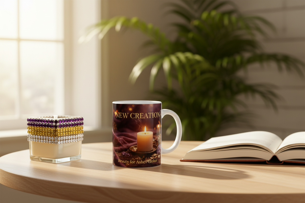 New Creation Mug Lifestyle Image